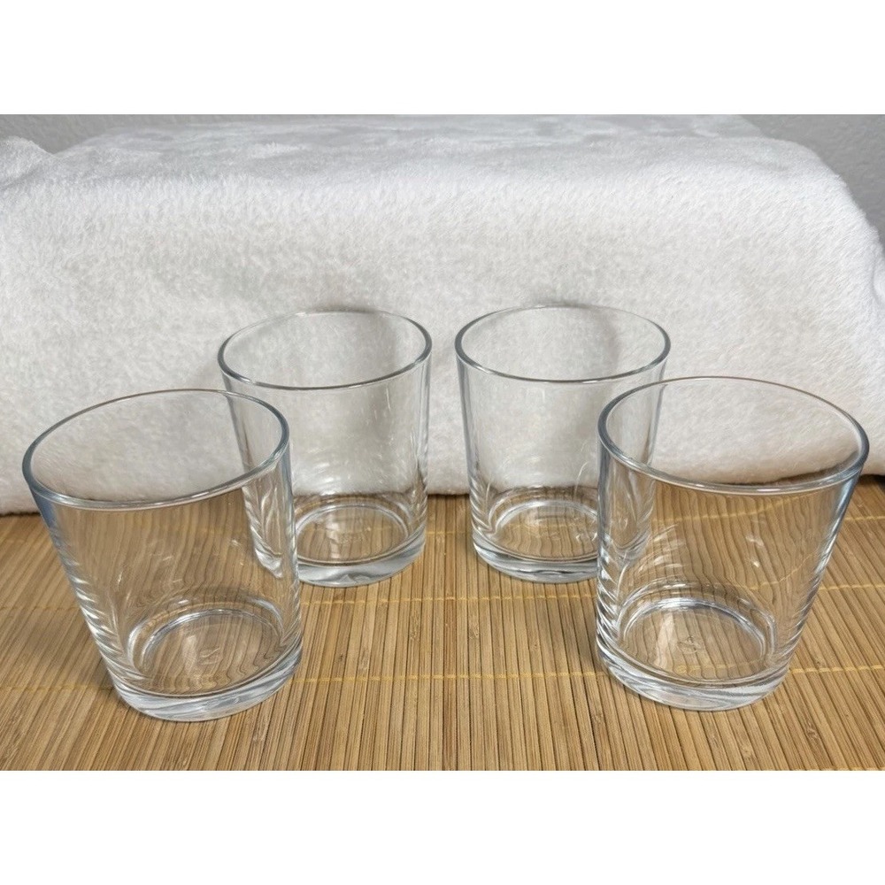 Circleware‎ Old Fashioned DOF Lowball Whiskey Rocks Glass Set 4 Heavy Base